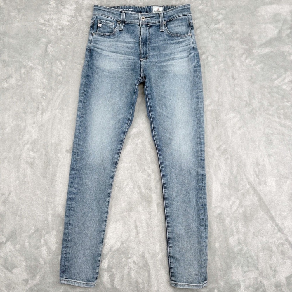 AG Jeans Skinny Ankle Womens 26R (26x27.5) Blue Farrah High Rise Classic Stretch